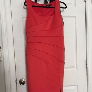 Sharagano Coral Midi Dress